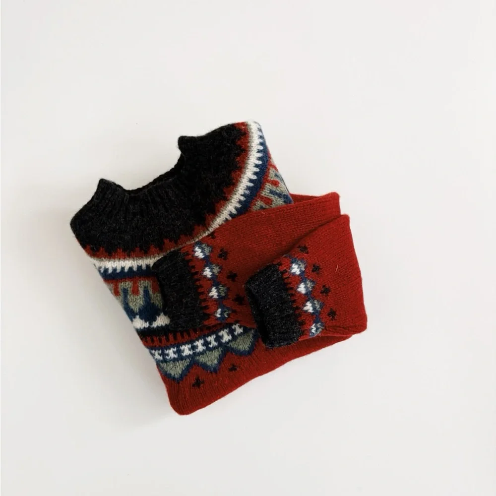 Vintage Eddie Bauer Fair Isle Pullover Sweater in Wool Size XS - Picture 2 of 6